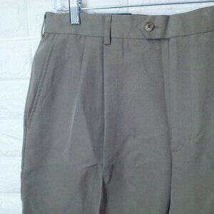 NWT Deadstock 90s Bobby Jones Players Shorts -36 Pleated Microfiber 4-Pocket Tan